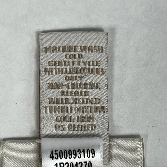 Chico’s Tan Brown Cheetah Animal Print Slit Ruched Tie 3/4 Sleeve Top Medium - Picture 9 of 11